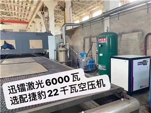 激光切割專(zhuān)用螺桿機(jī)案例